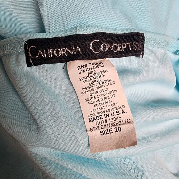 California Concepts Light Blue Sleeveless Maxi Dress (20) - Picture 4 of 4